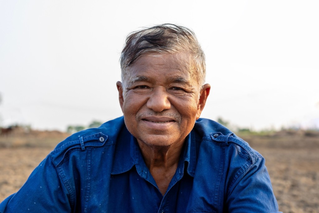 Man smiling at camera